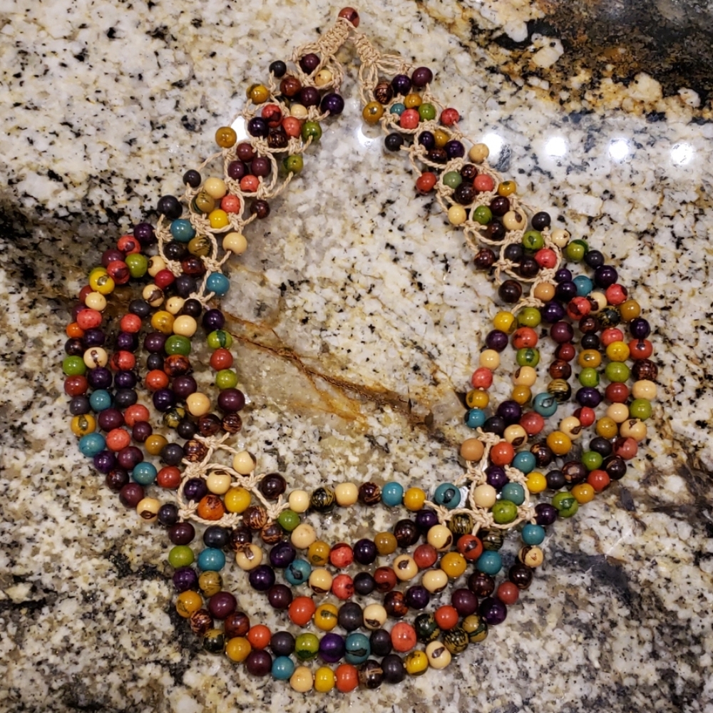 Colorful, Artwork Bead Necklace
